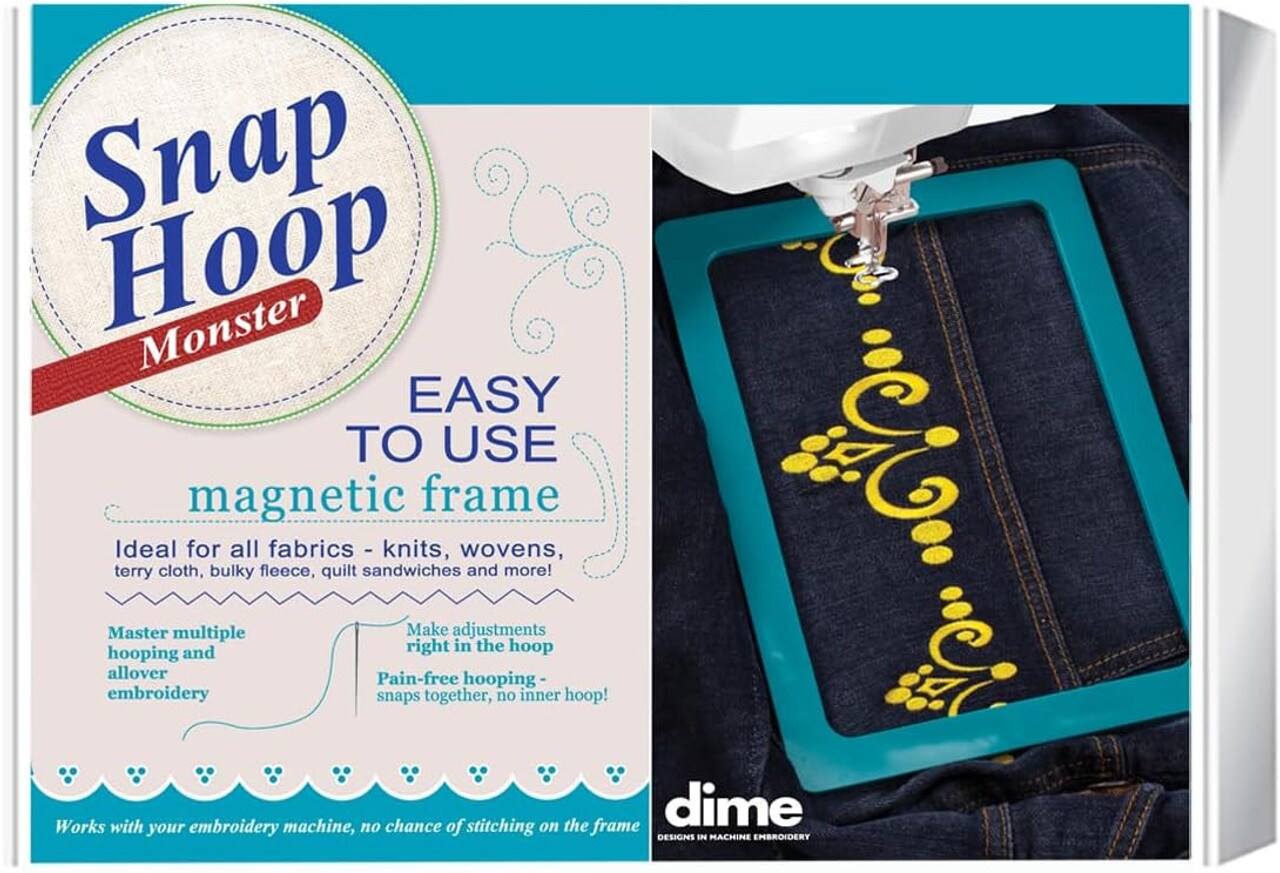 DIME - Snap Hoop Monster 8 x 11 Magnetic Hoop for Janome and Elna Embroidery Machines- JM7/ SH00B7M